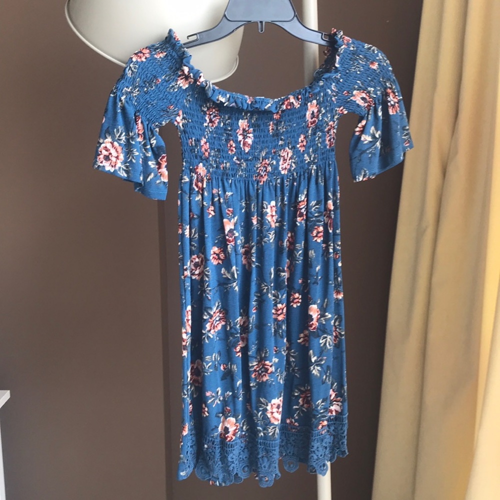 Blue floral sundress